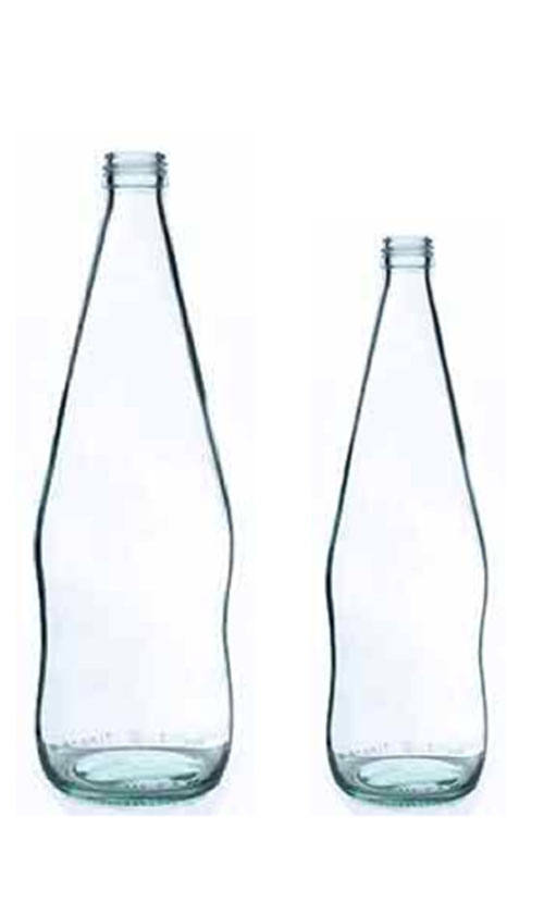 Bottiglia di vetro per acqua